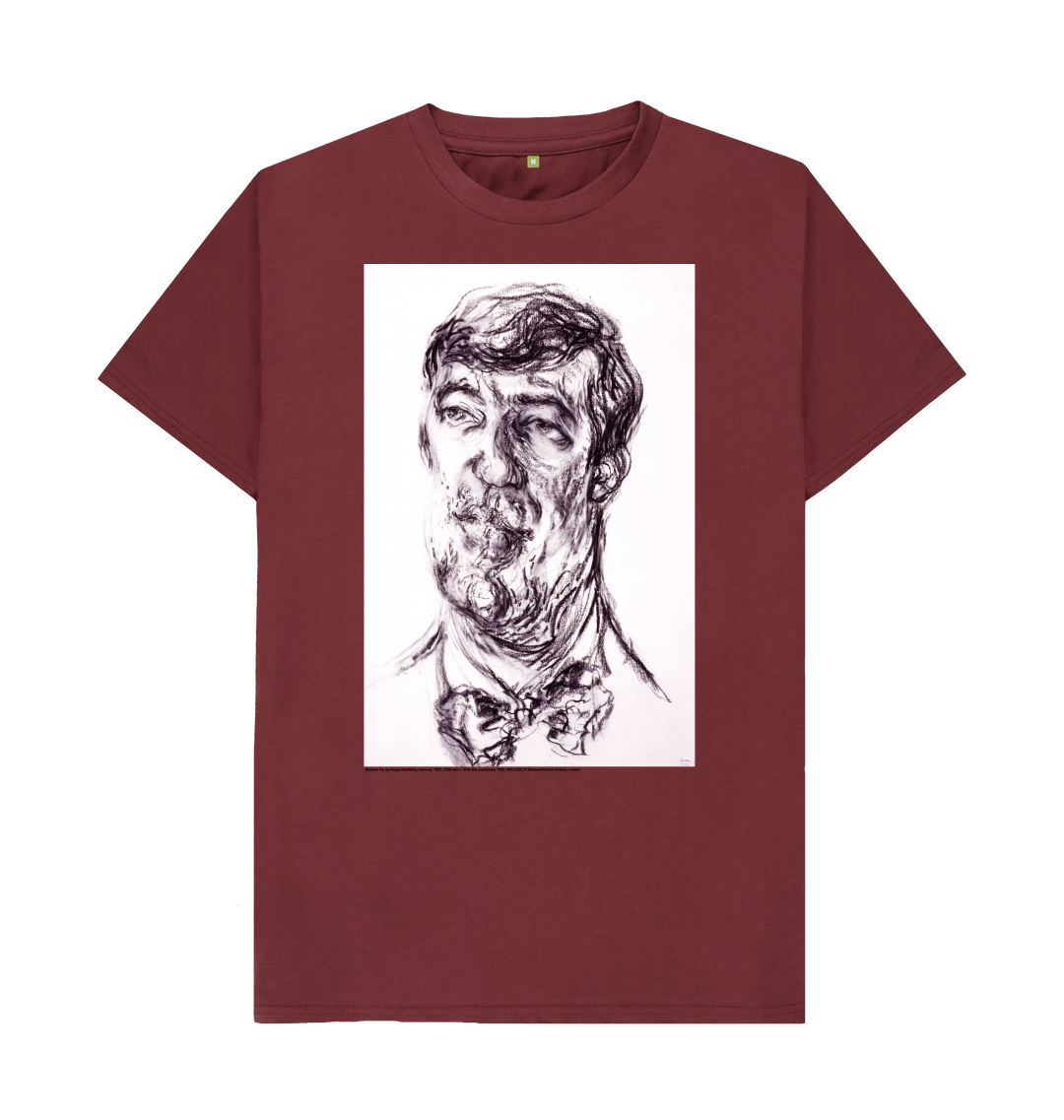 Red wine printed t shirt front