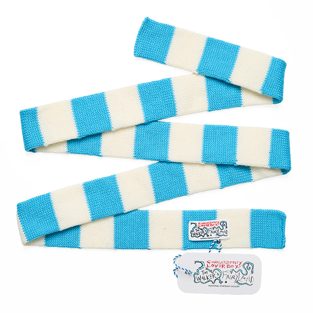 Charles jeffrey tim walker stripe skinny scarf styled