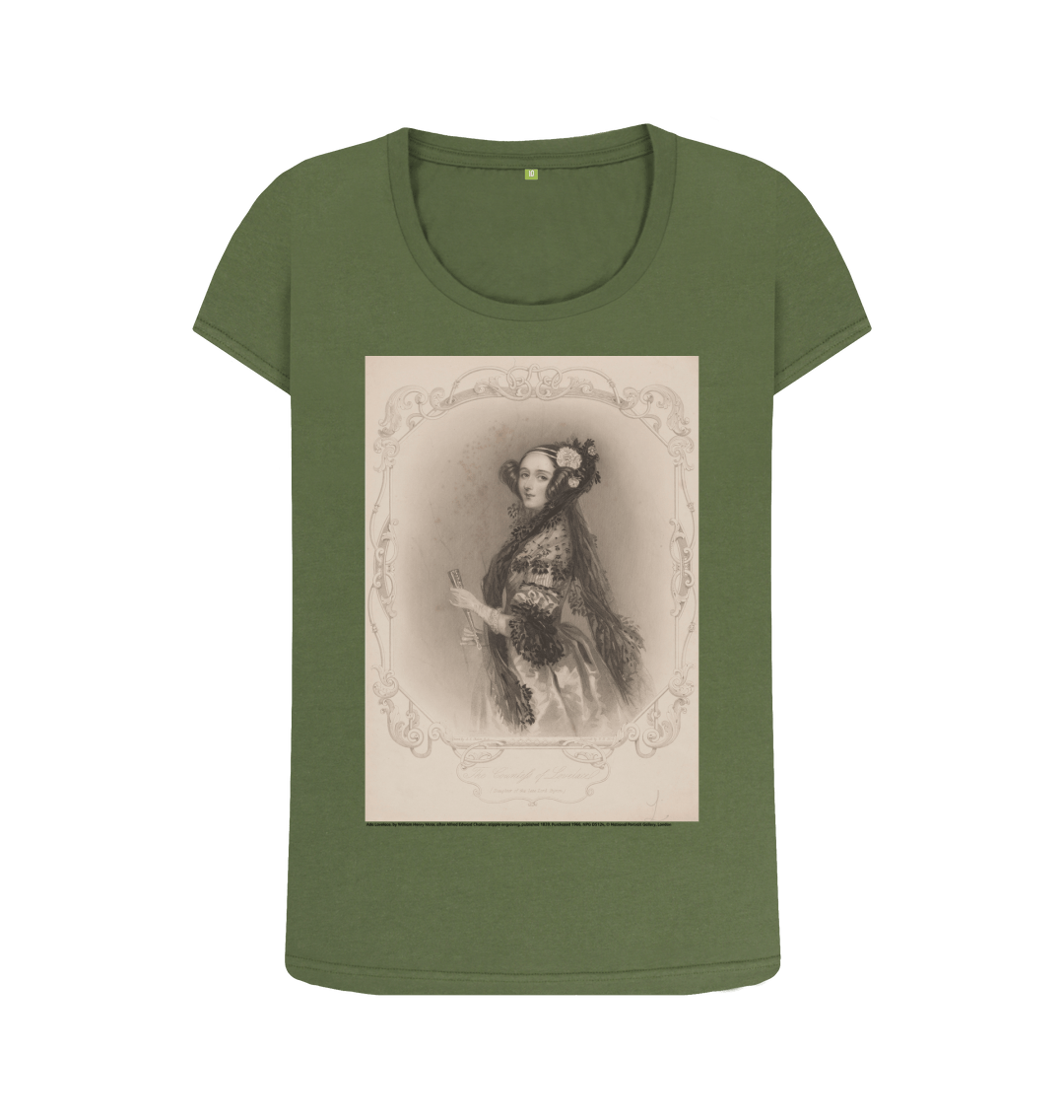 Khaki printed t shirt front