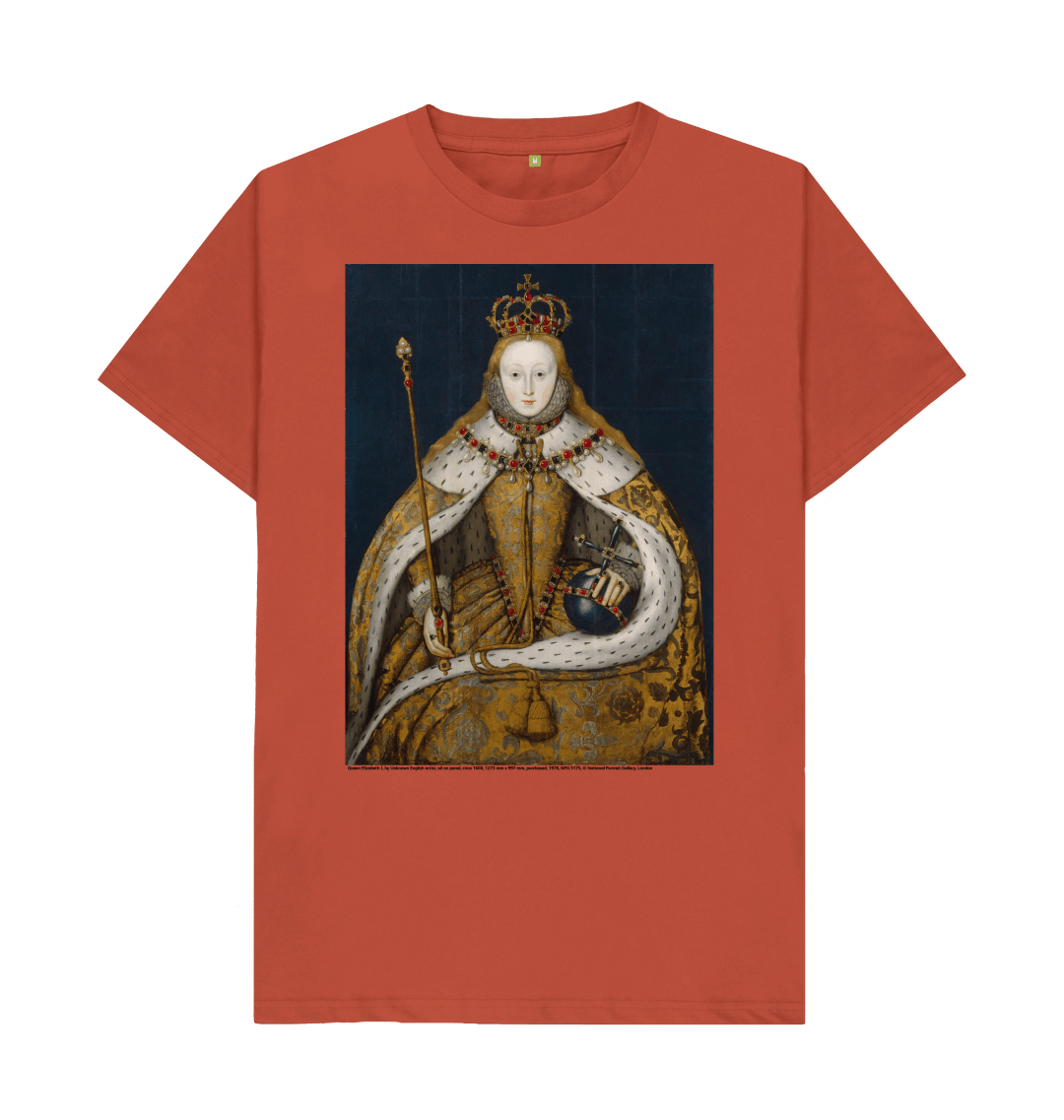 Rust printed t shirt front