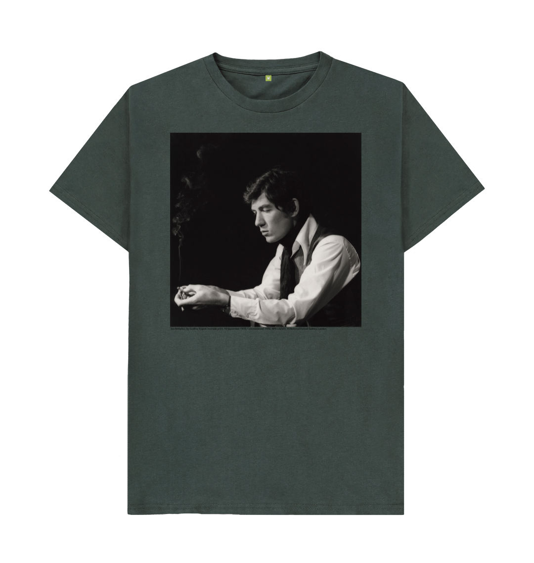 Dark grey printed t shirt front