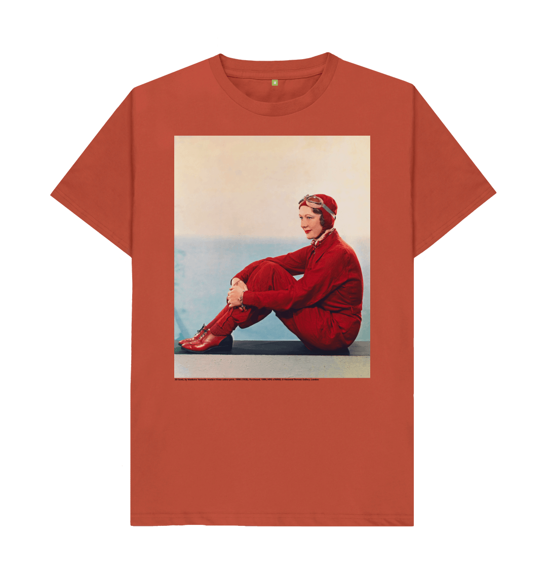Rust printed t shirt front