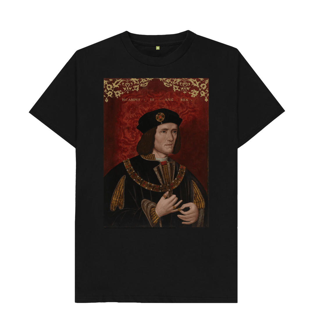 Black printed t shirt front