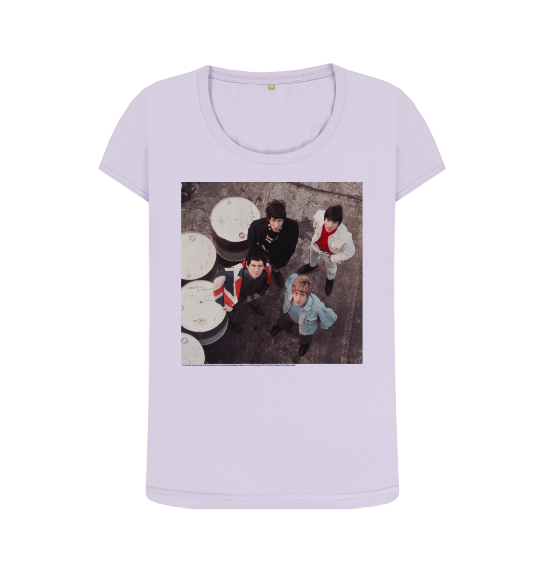Violet printed t shirt front