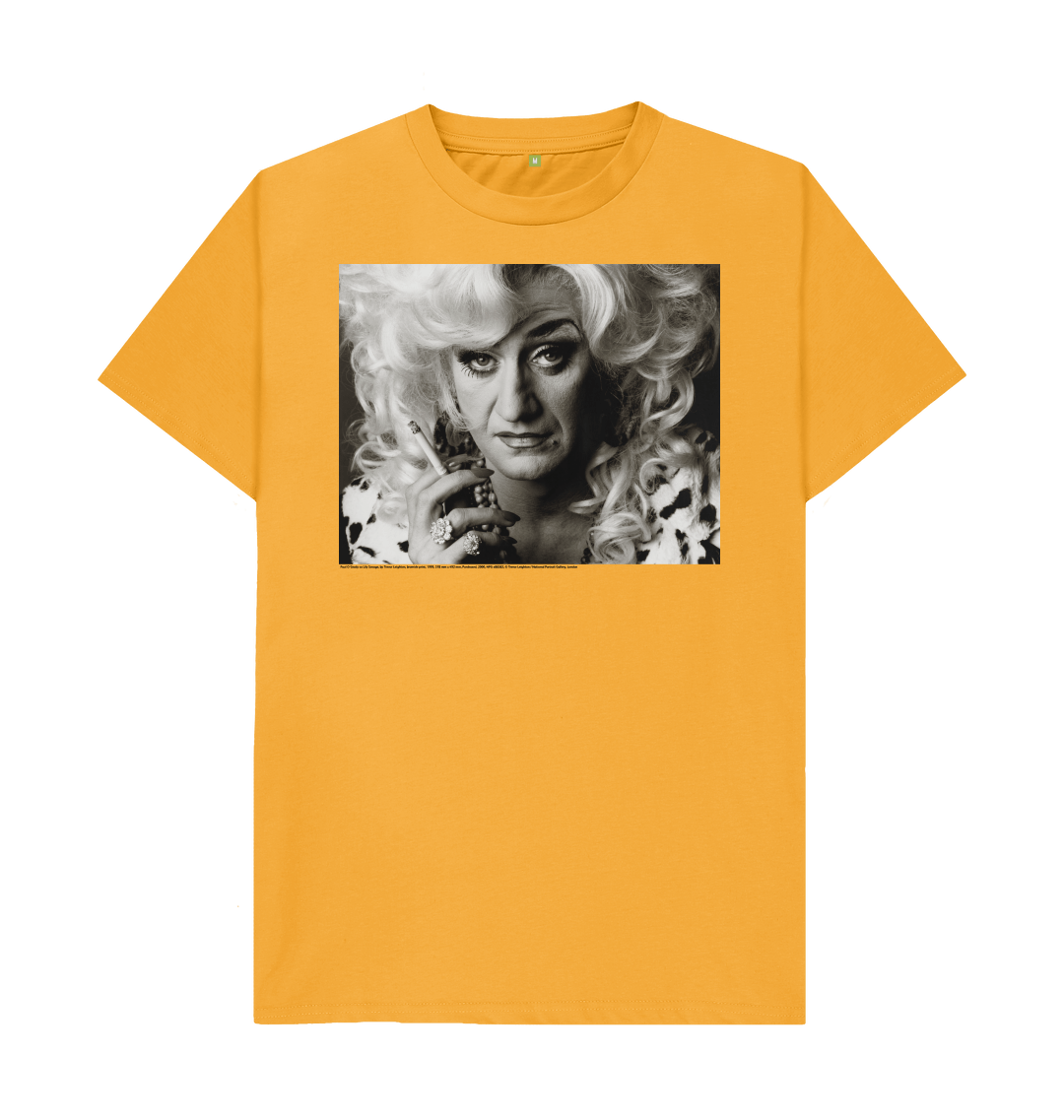 Mustard printed t shirt front