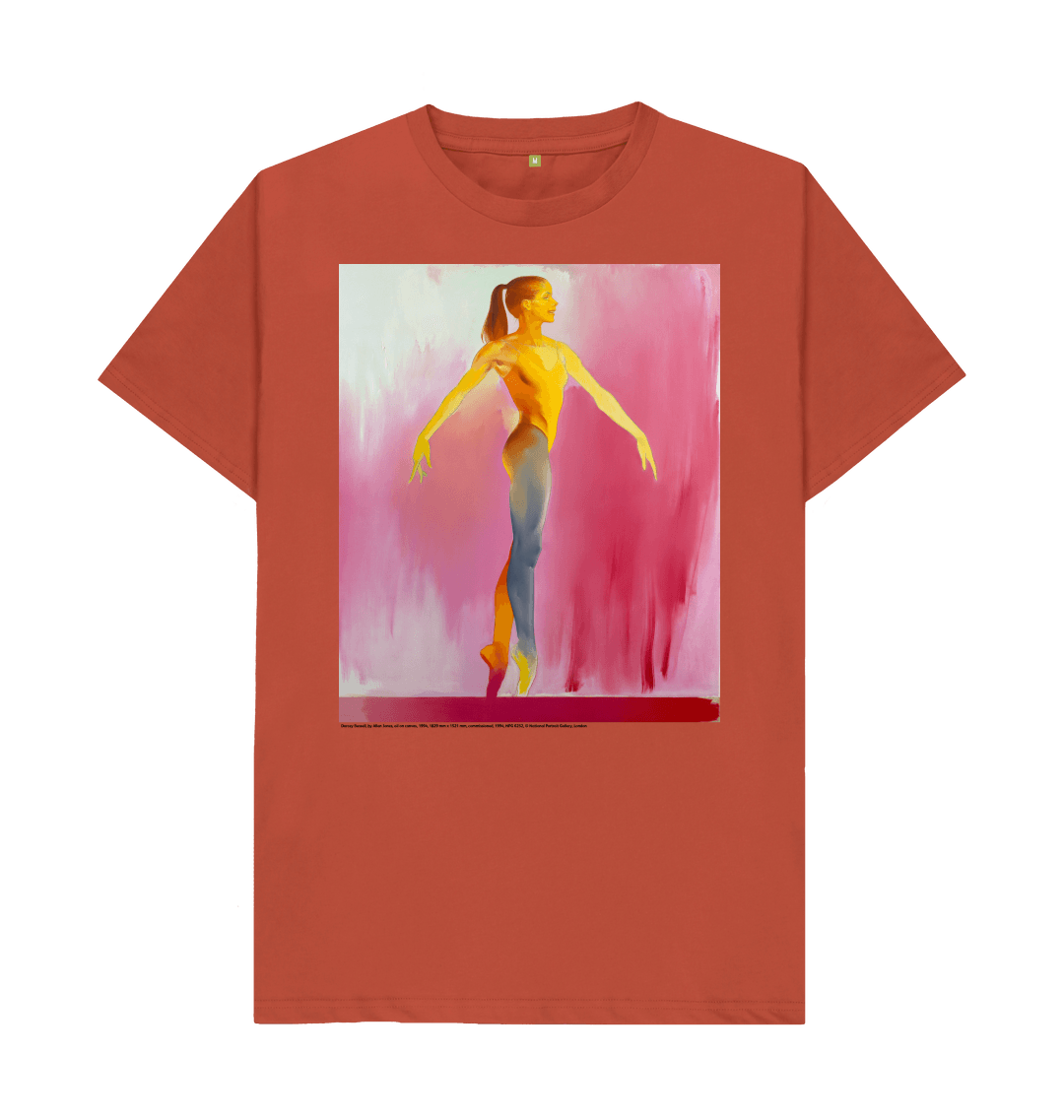 Rust printed t shirt front