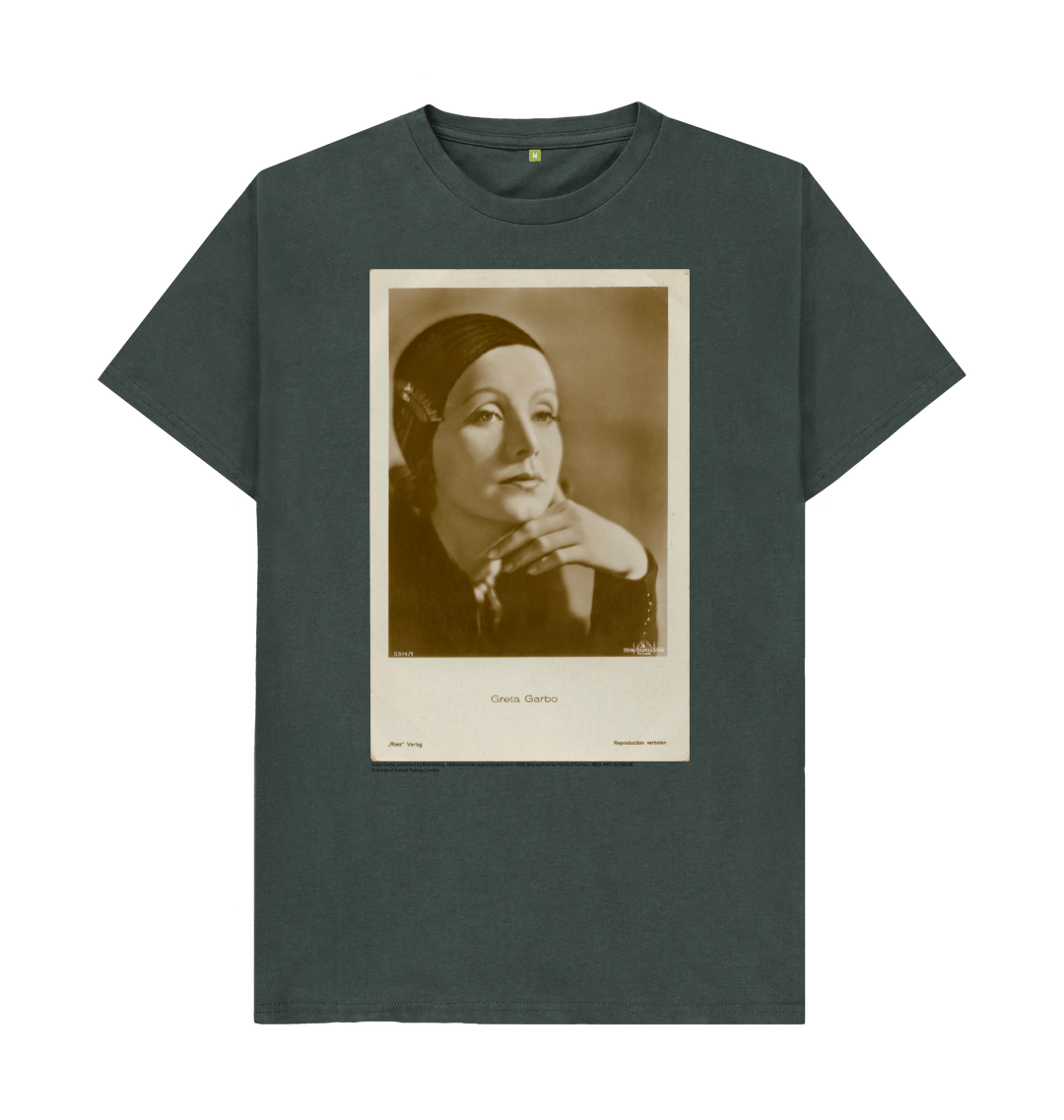 Dark grey printed t shirt front