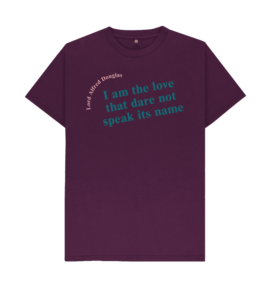 Purple printed t shirt front
