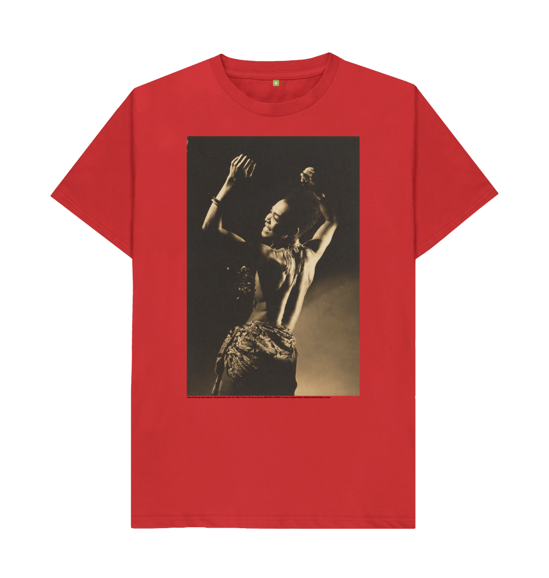 Red printed t shirt front