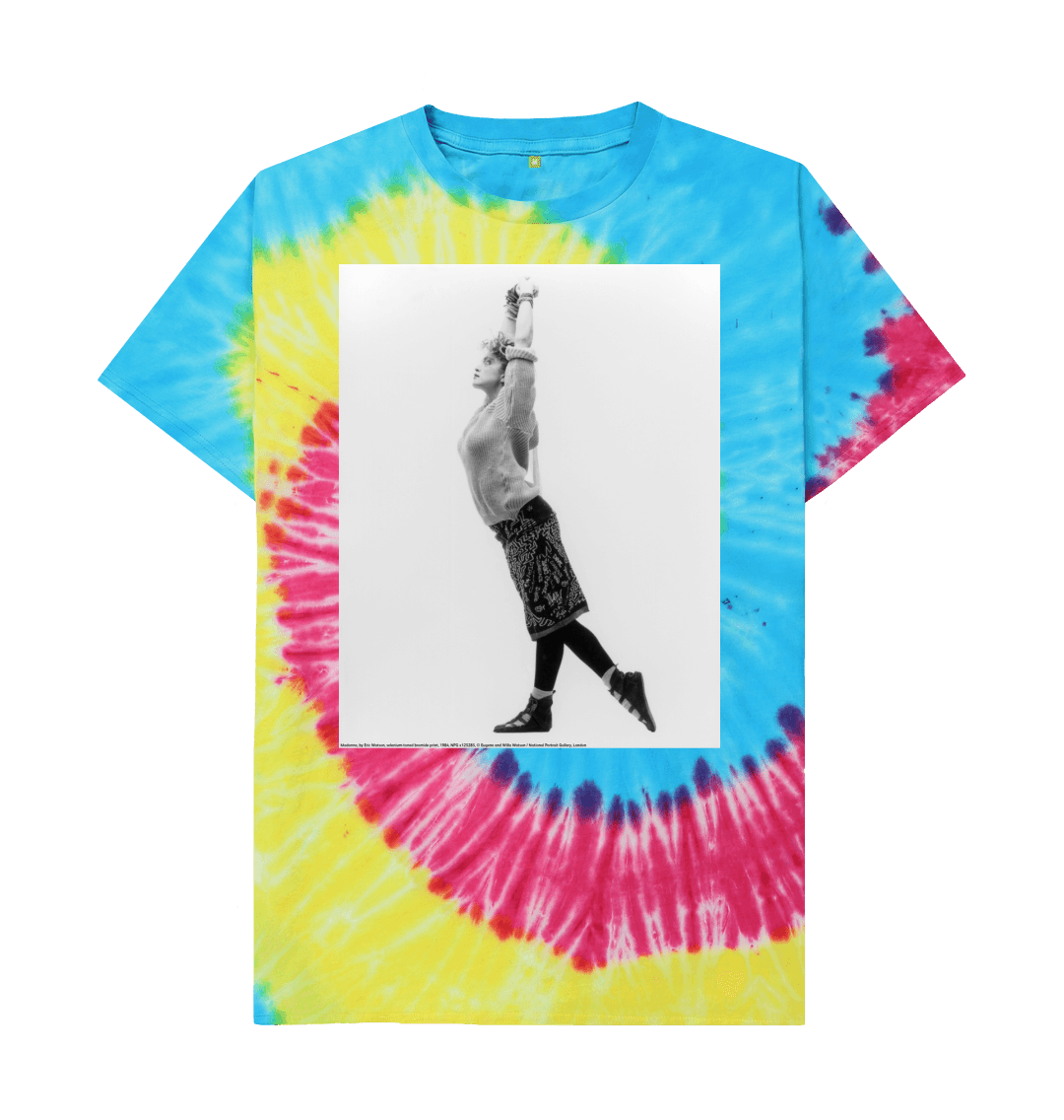 Tie dye printed t shirt front