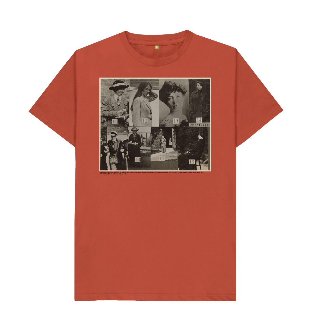 Rust printed t shirt front