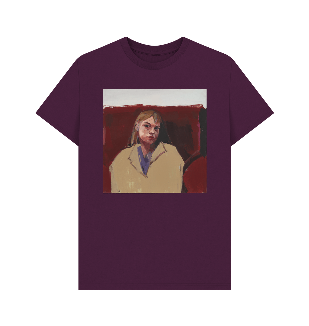 Purple printed t shirt