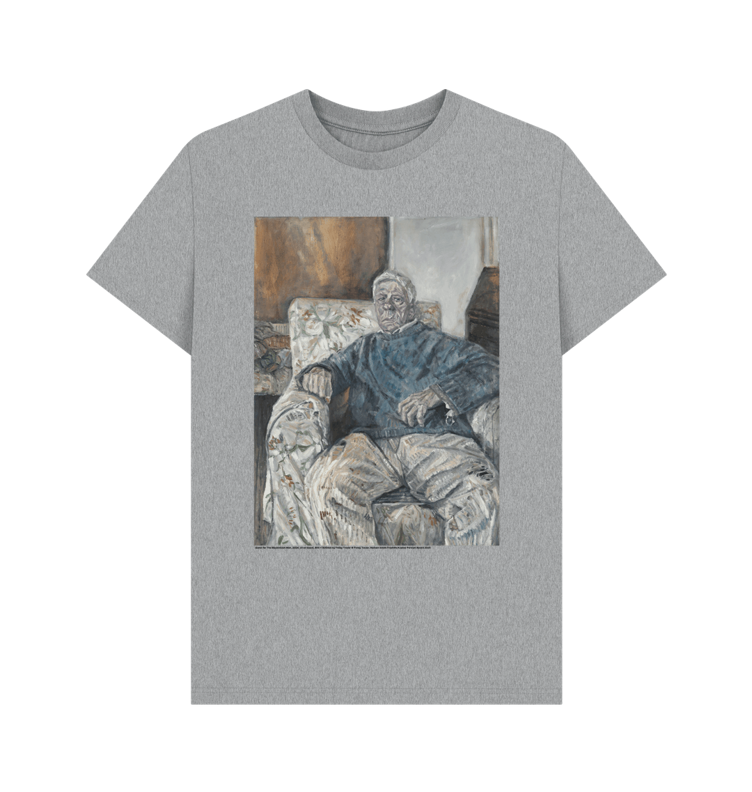 Athletic grey printed t shirt