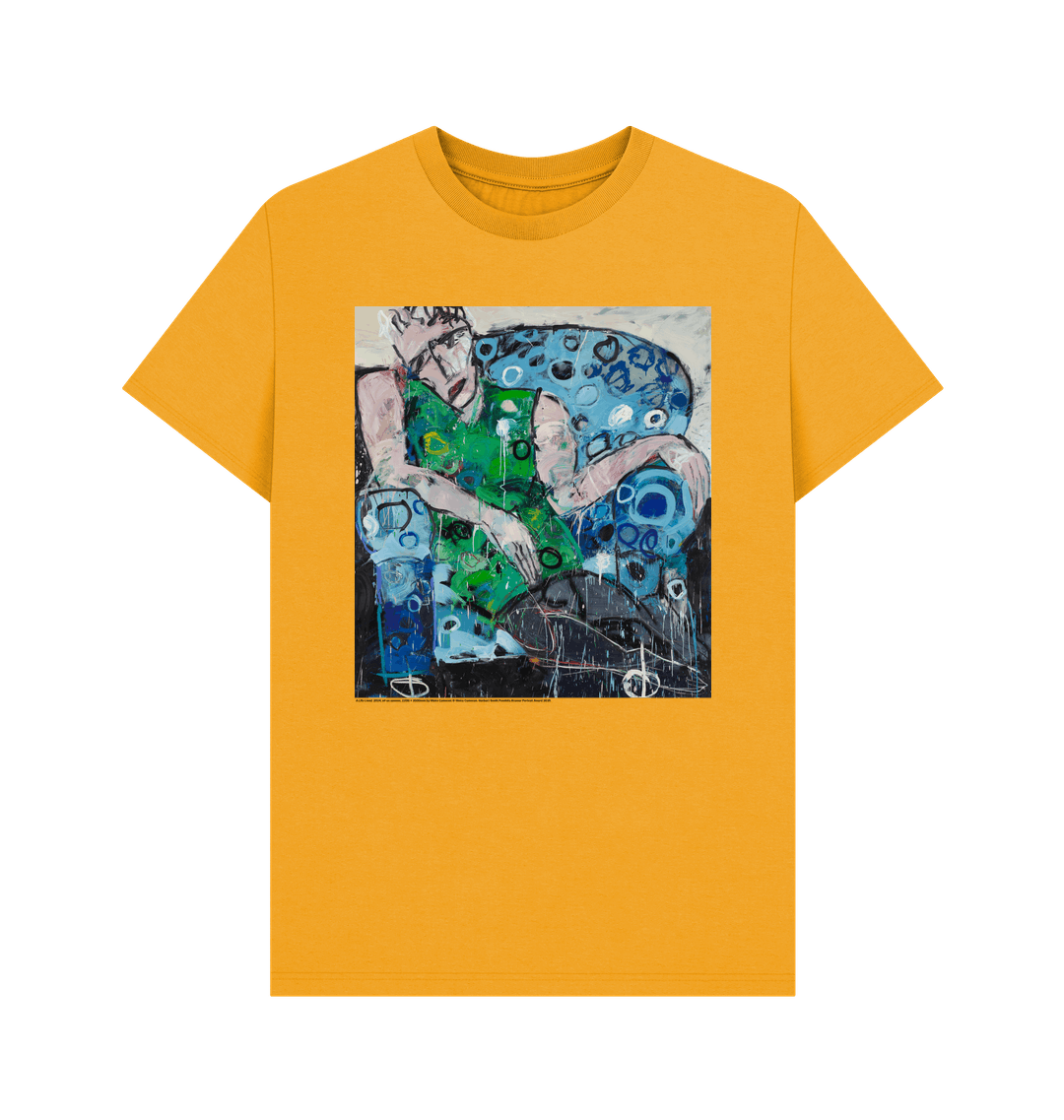 Mustard printed t shirt