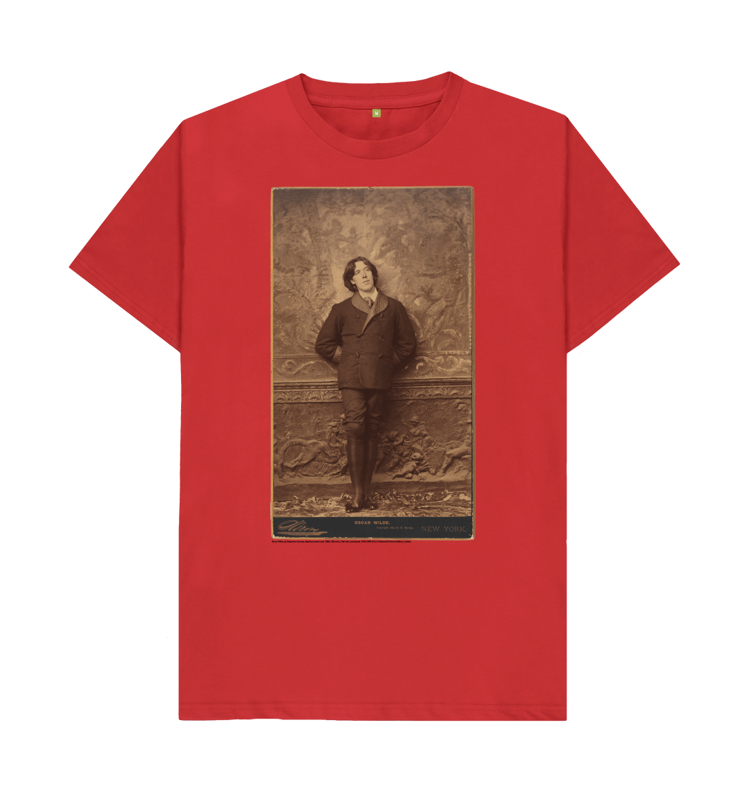 Red printed t shirt front