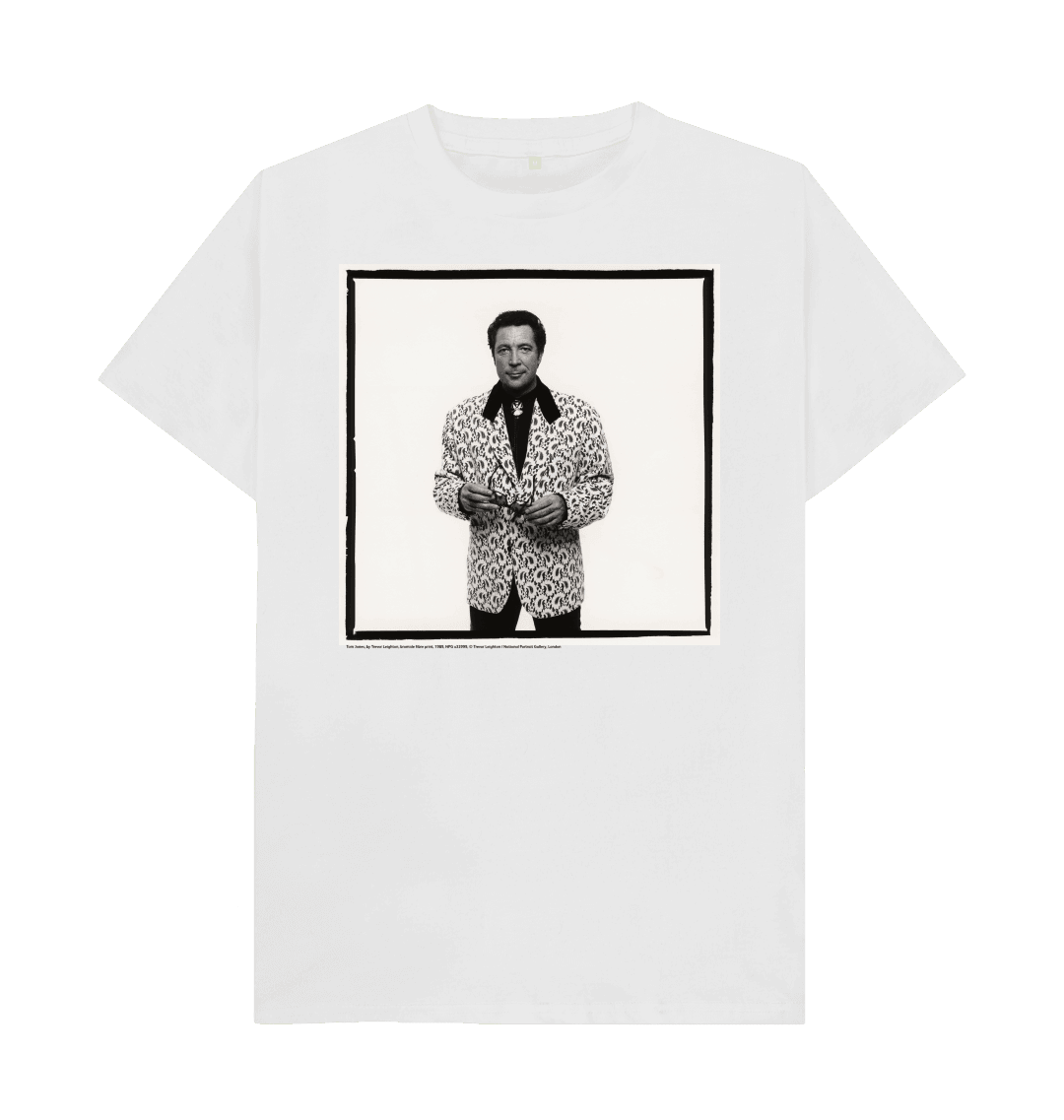 White printed t shirt front