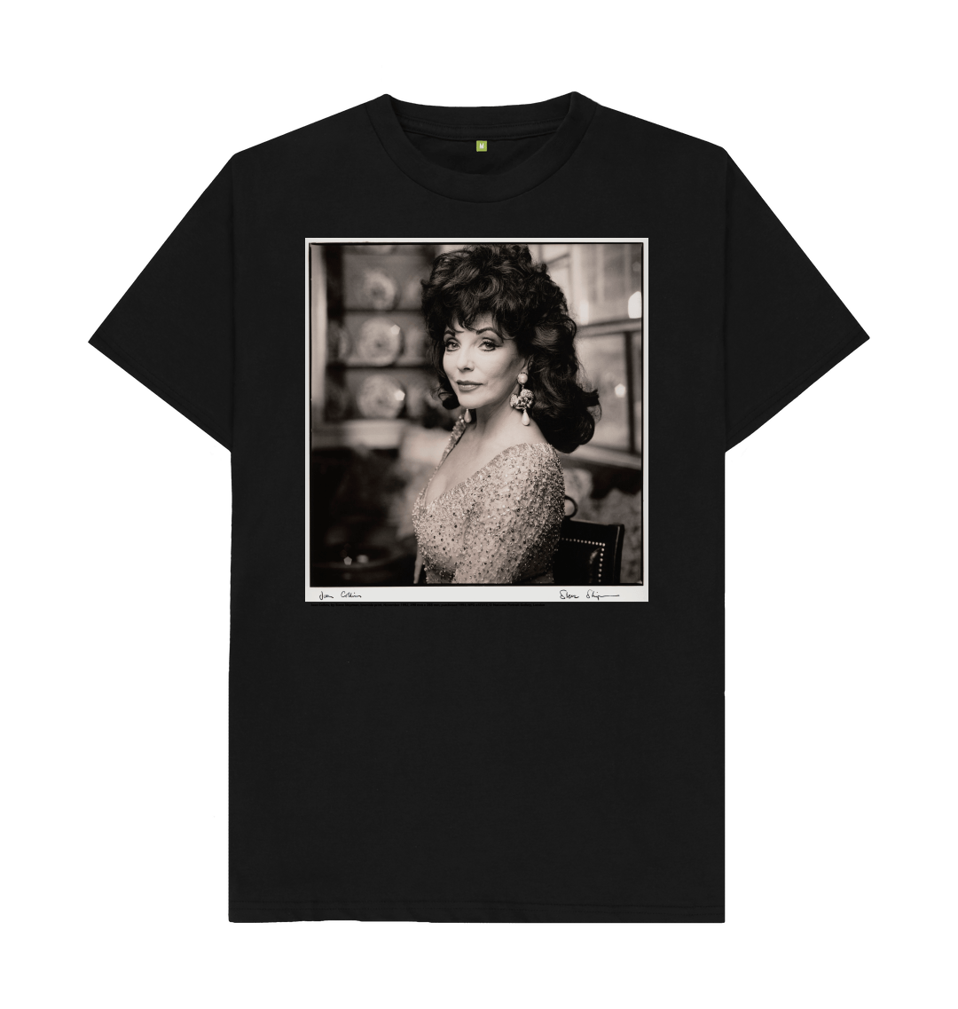 Black printed t shirt front