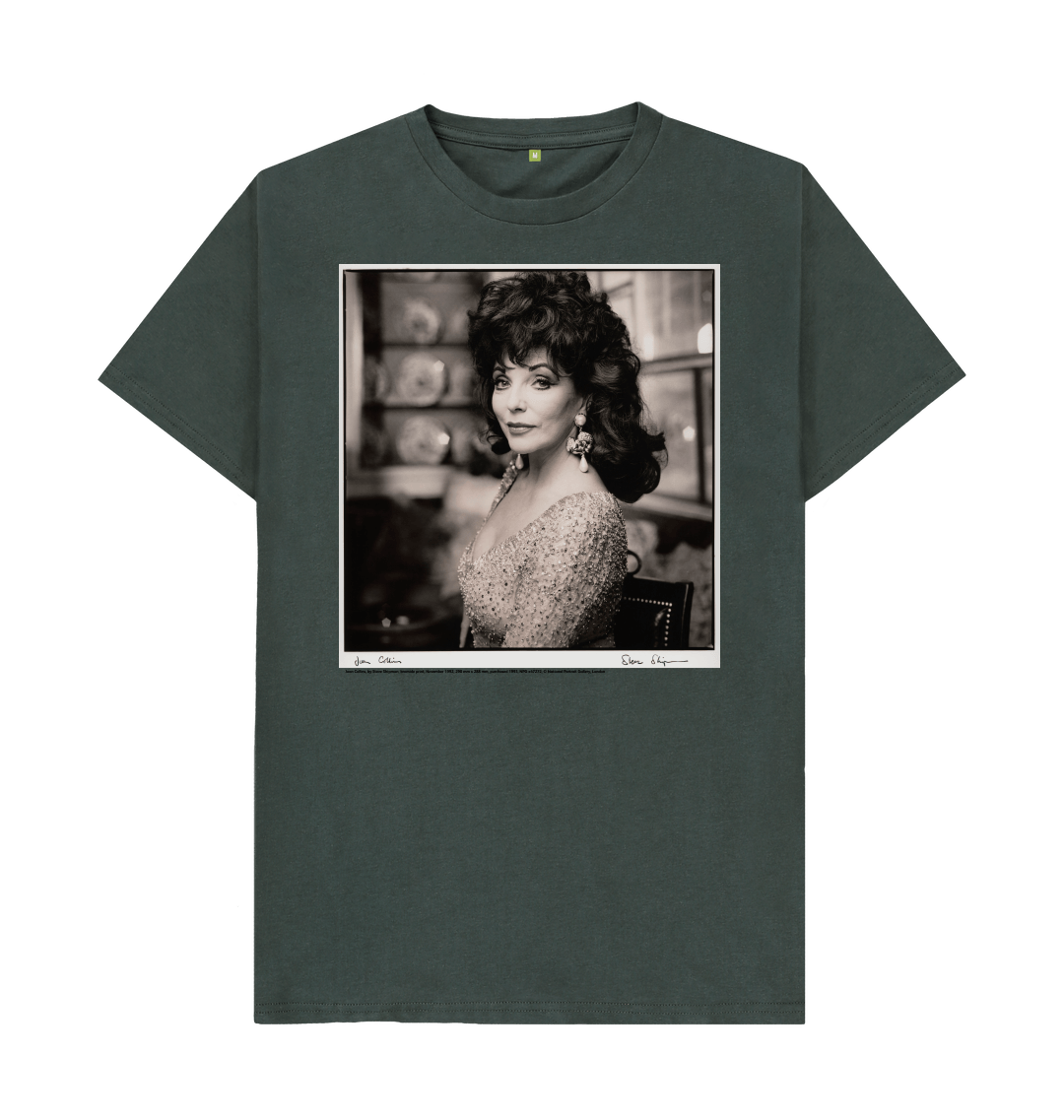 Dark grey printed t shirt front