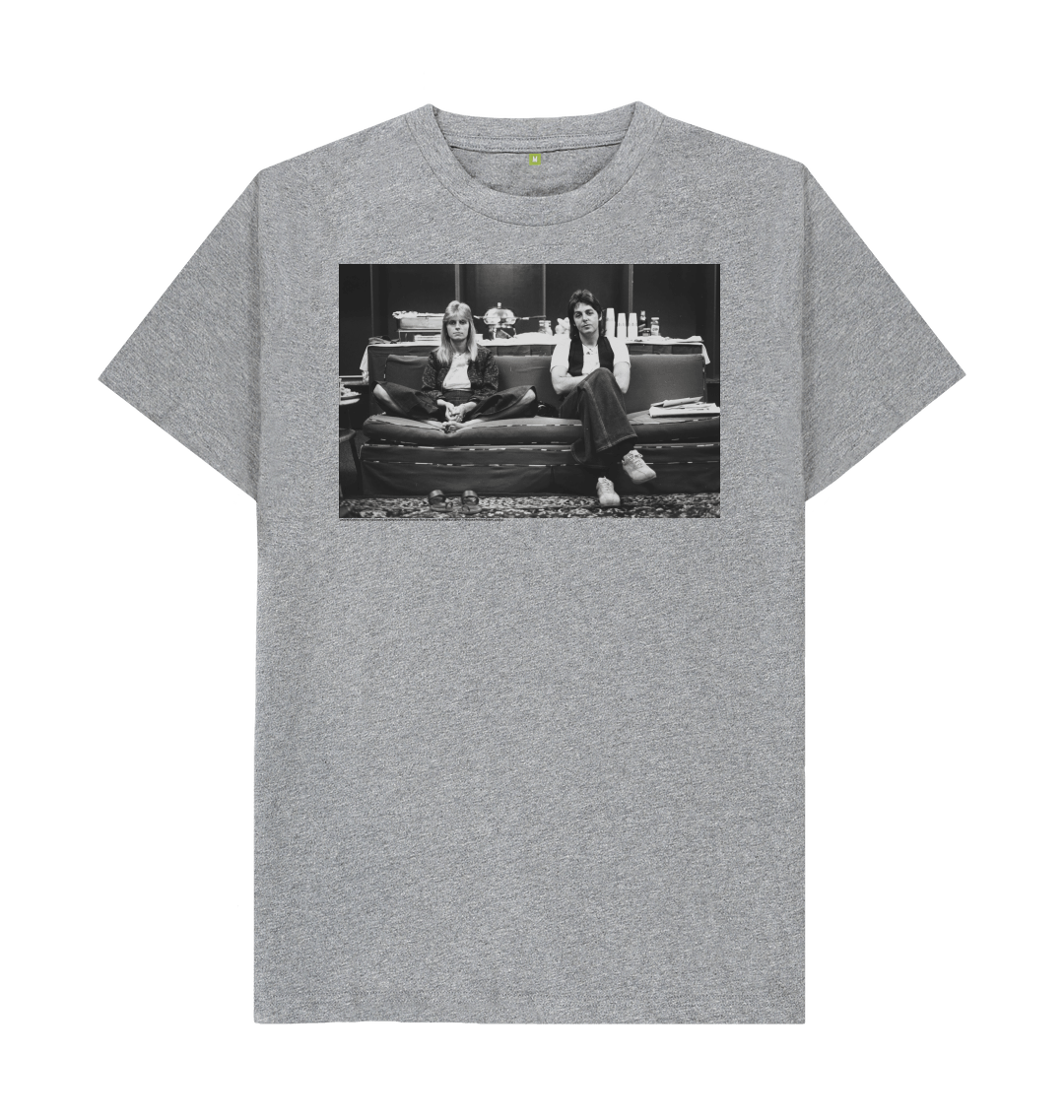 Athletic grey printed t shirt front
