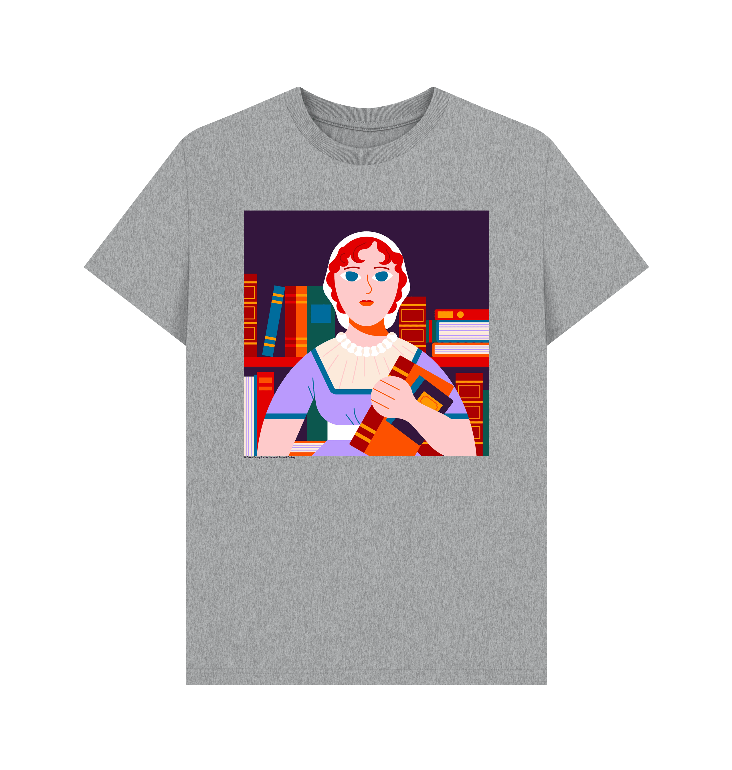 Athletic grey printed t shirt front