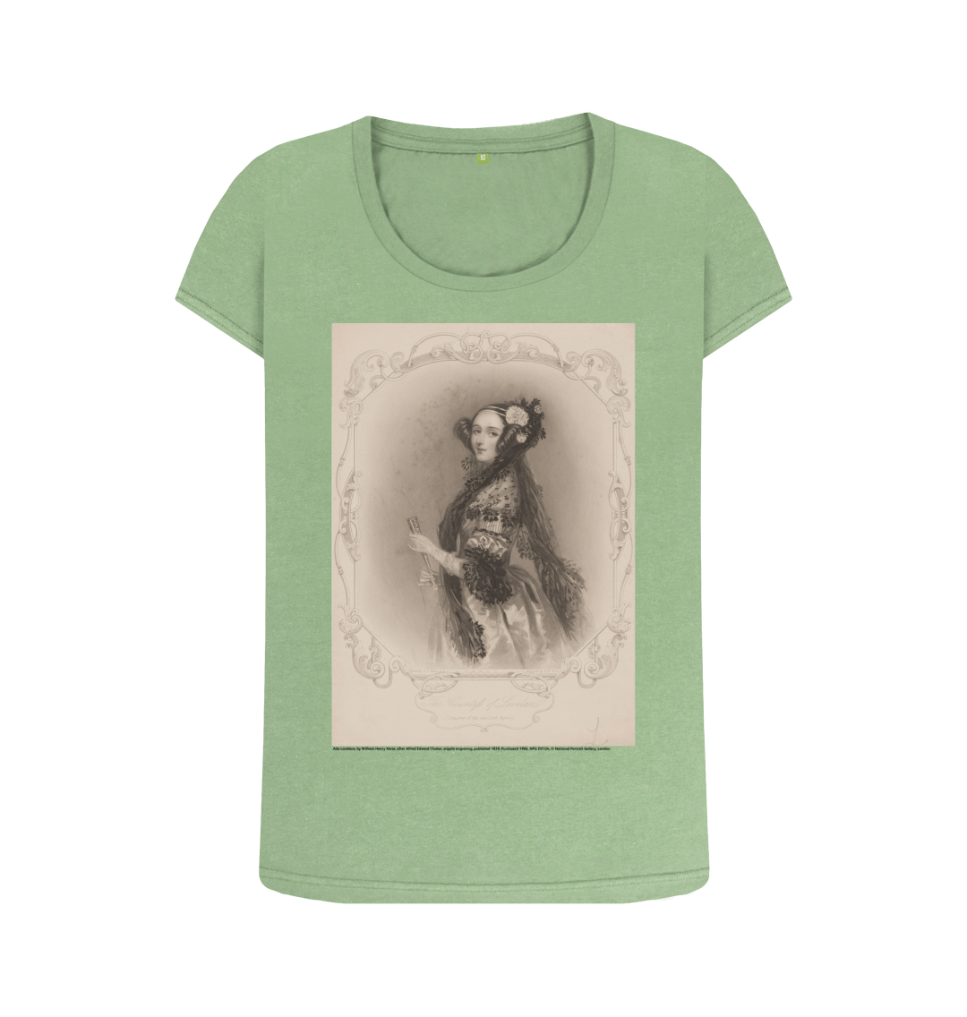 Sage printed t shirt front