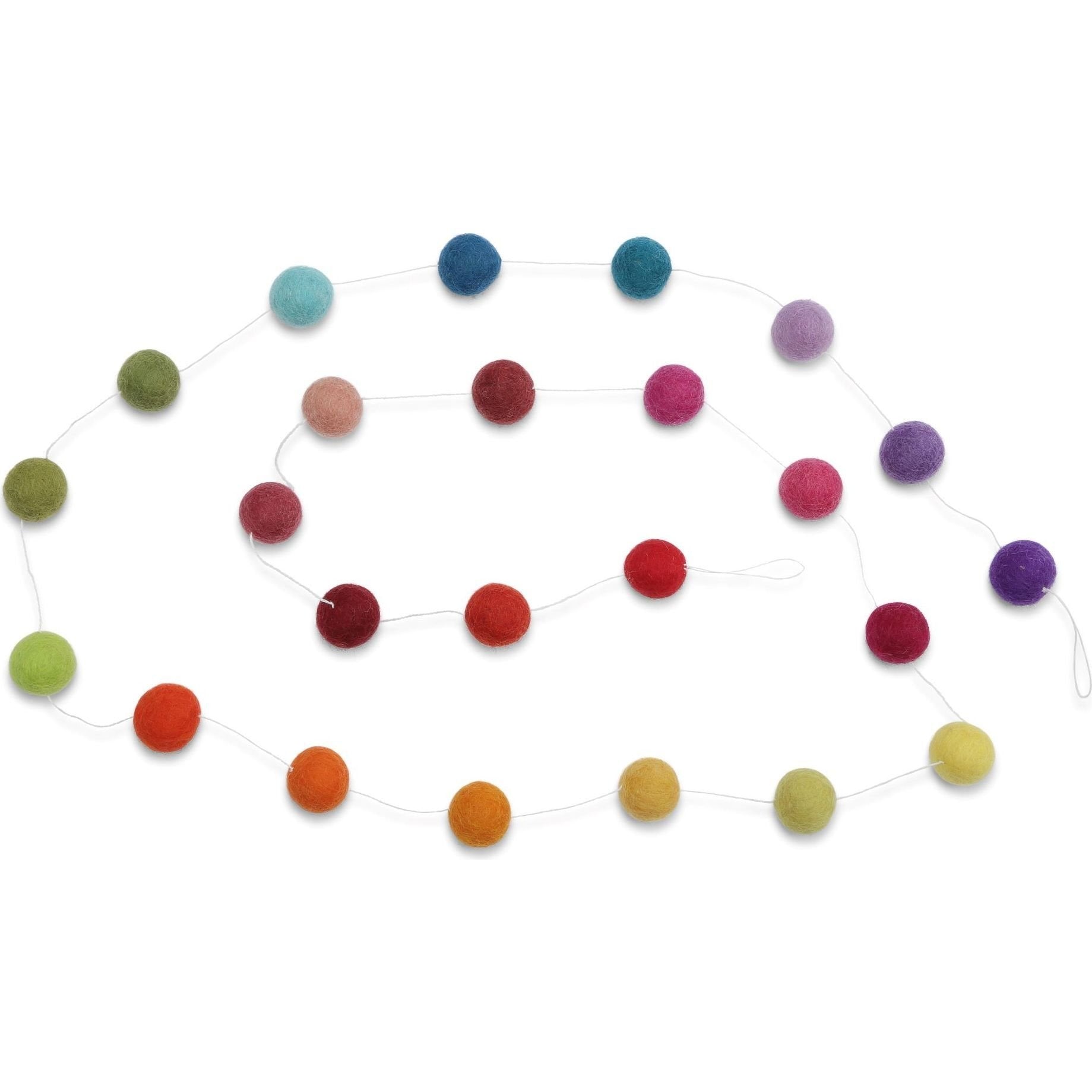 Felt ball garland