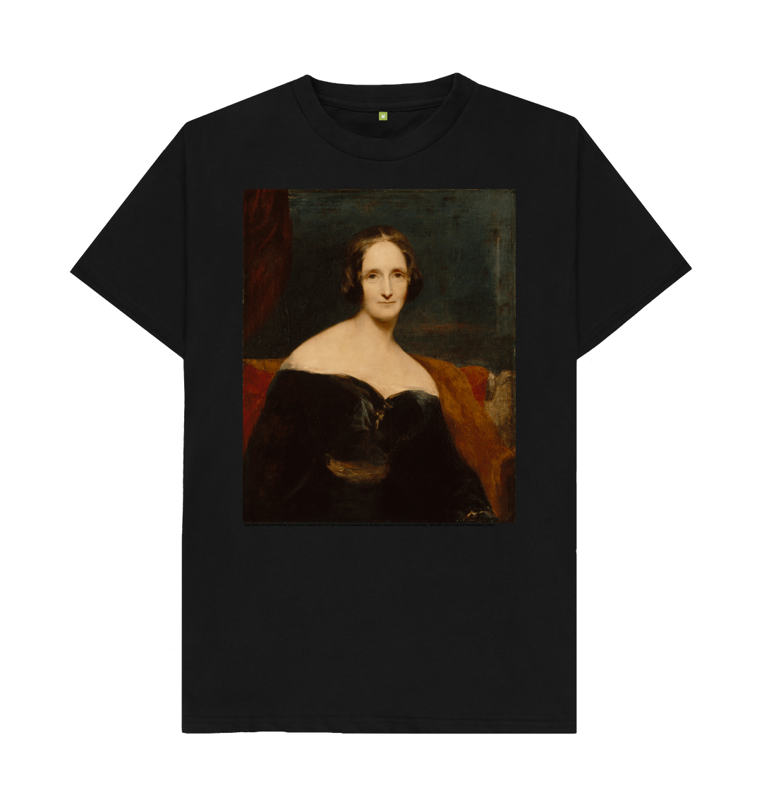 Black printed t shirt front