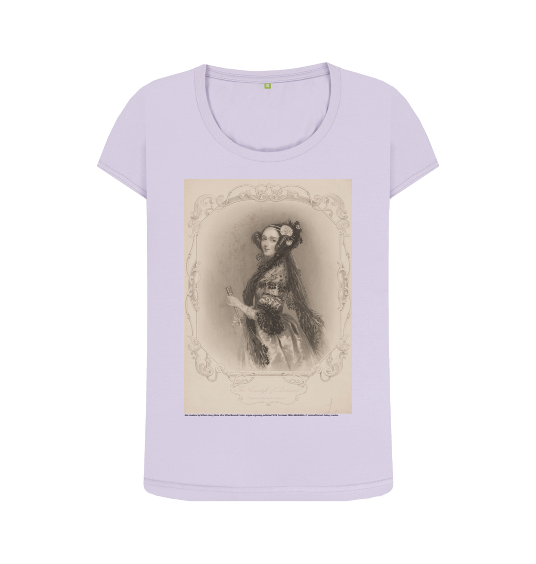 Violet printed t shirt front