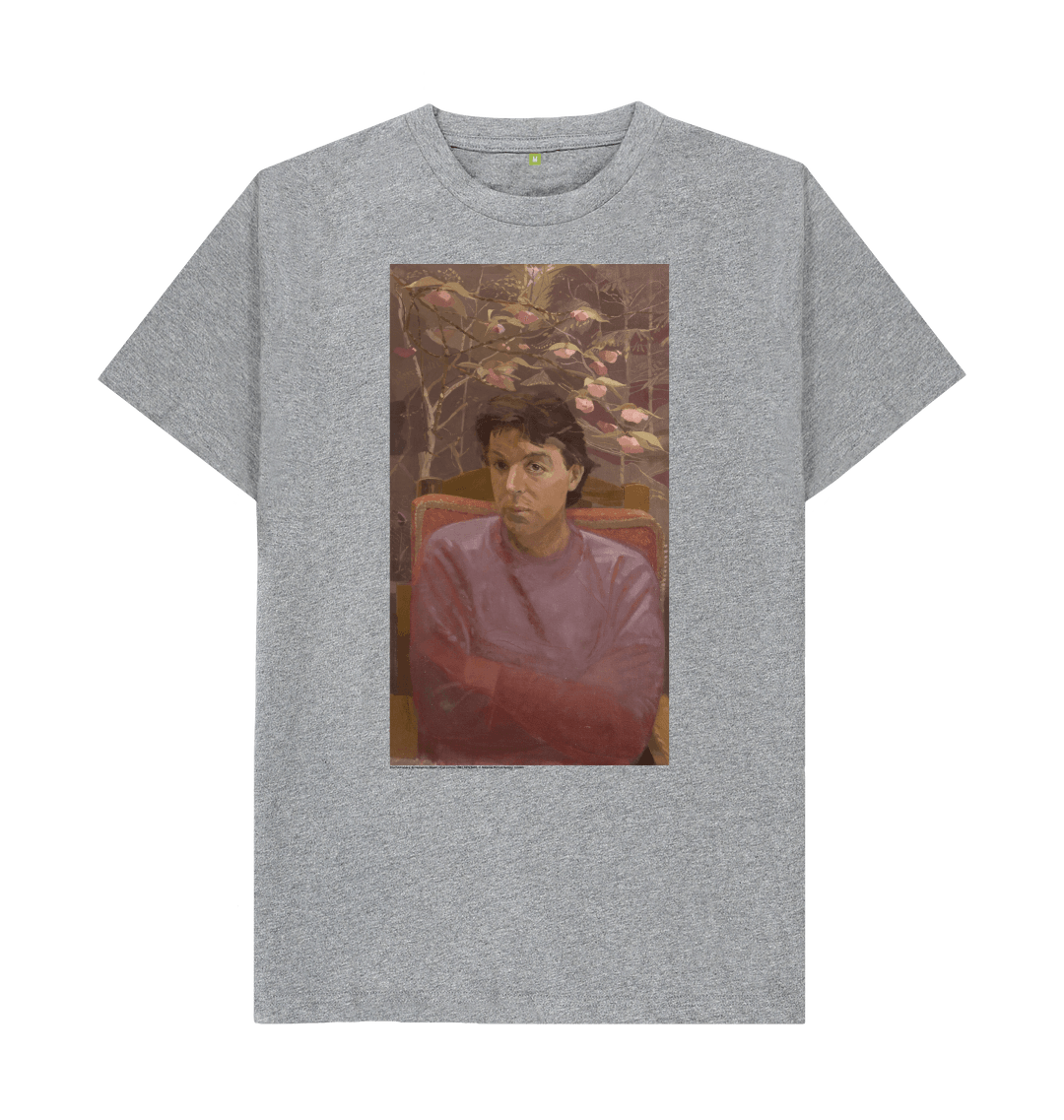 Athletic grey printed t shirt front