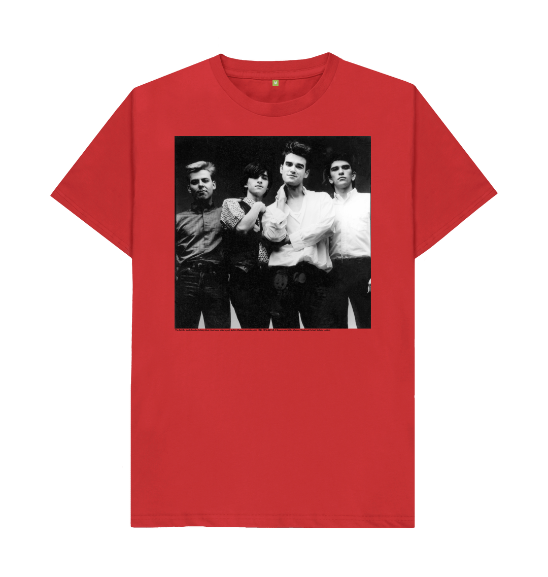 Red printed t shirt front