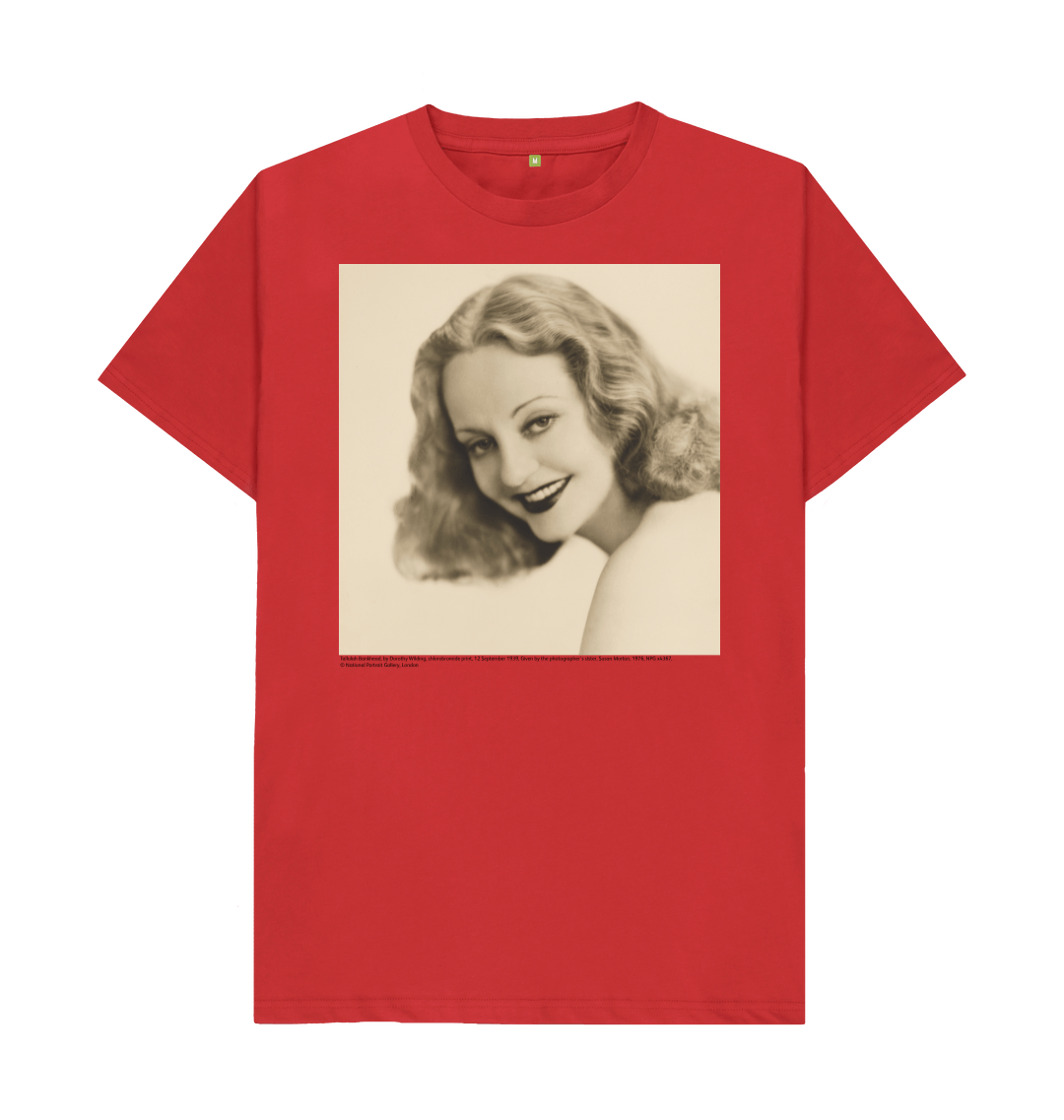 Red printed t shirt front
