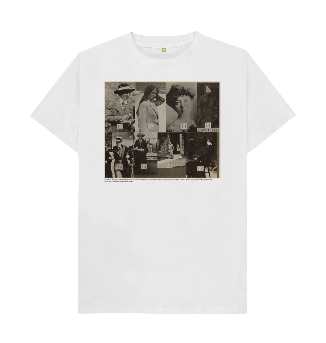 White printed t shirt front