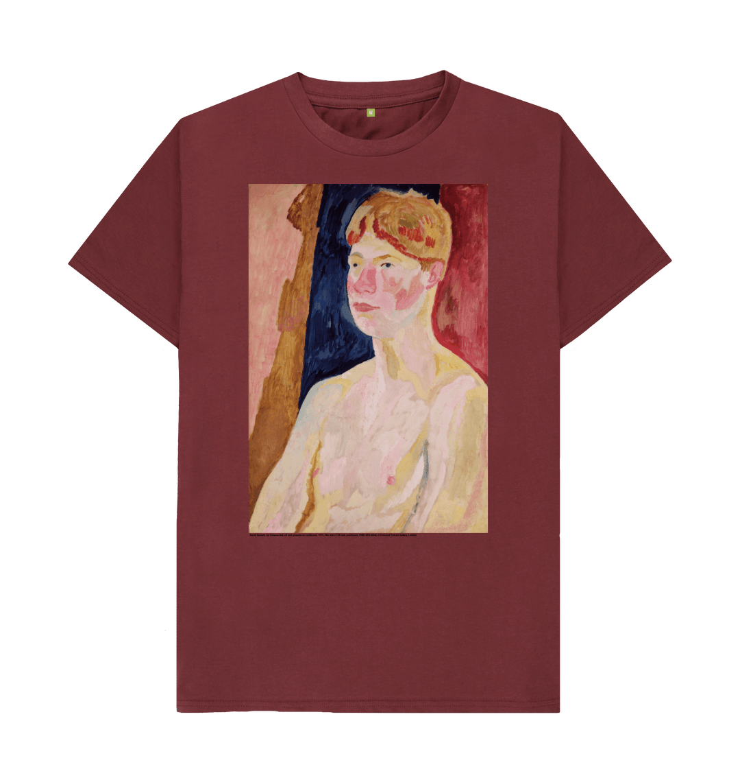 Red wine printed t shirt front