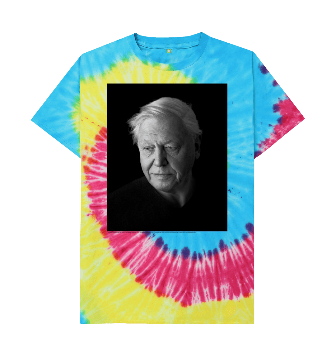 Tie dye printed t shirt front