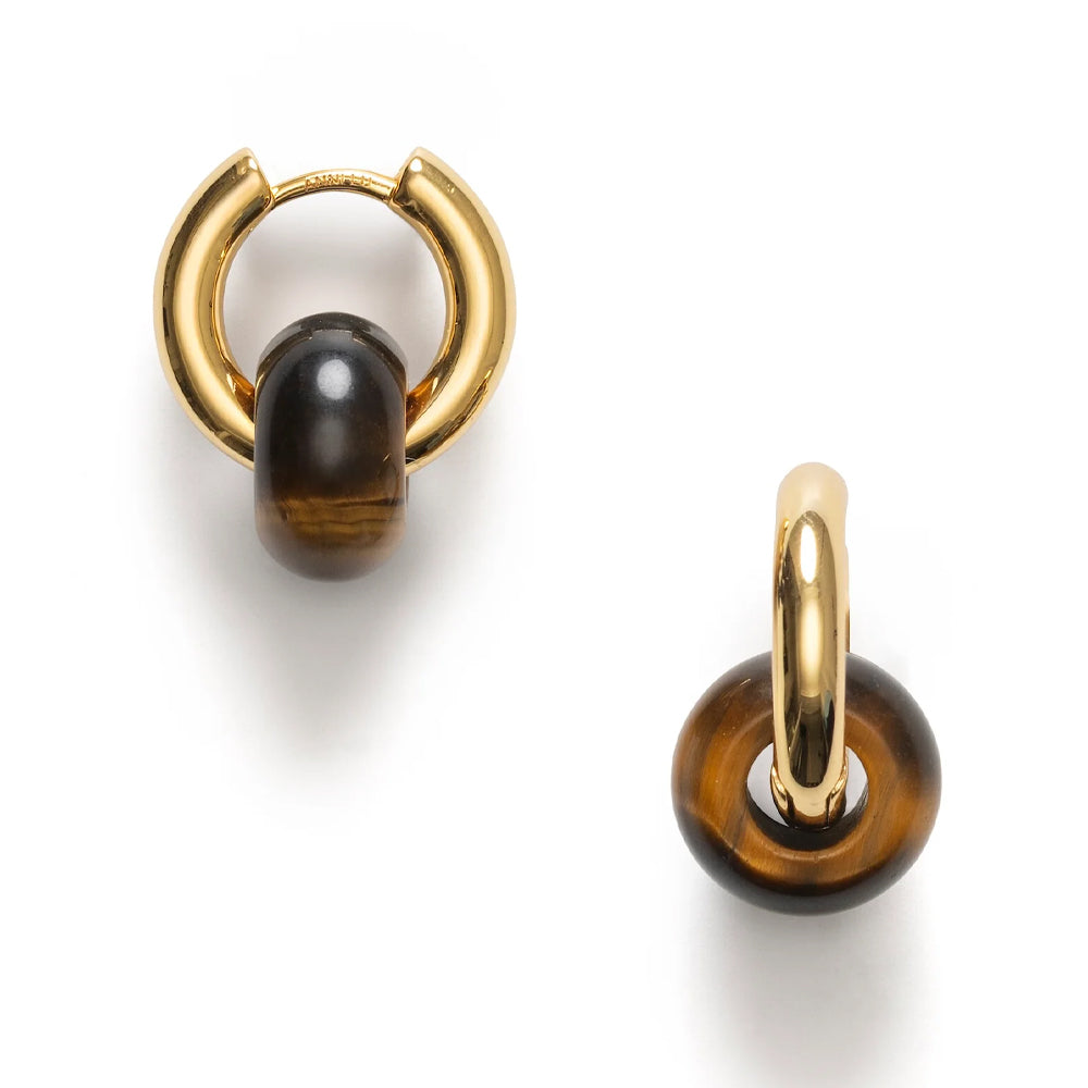 Glazed donut hoop earrings anni lu