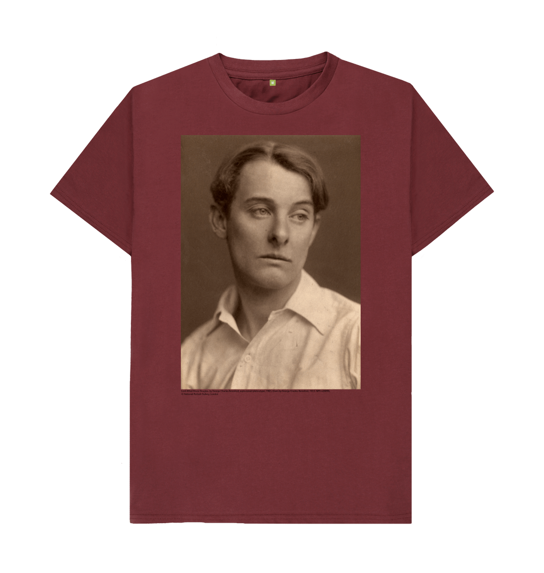 Red wine printed t shirt front