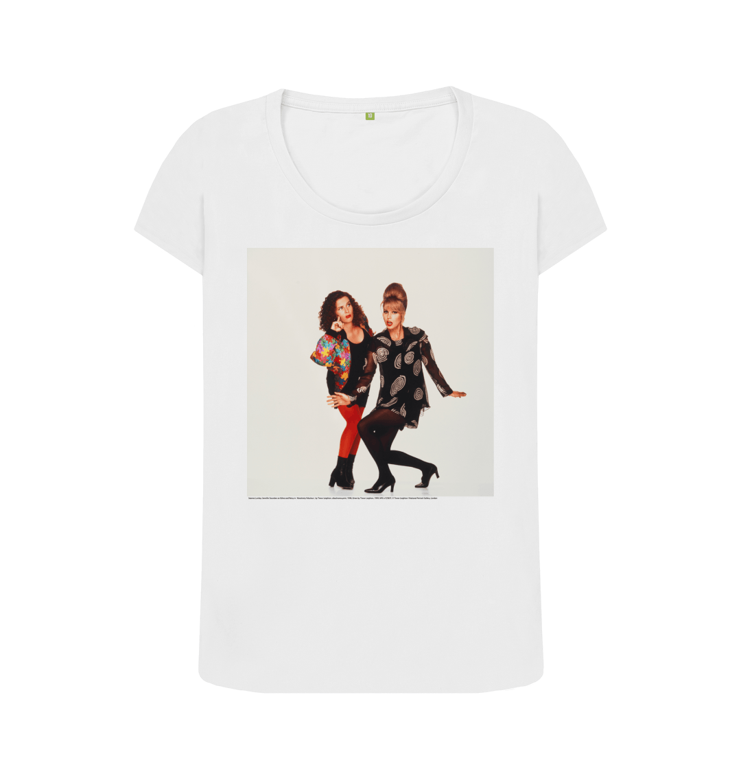 White printed t shirt front