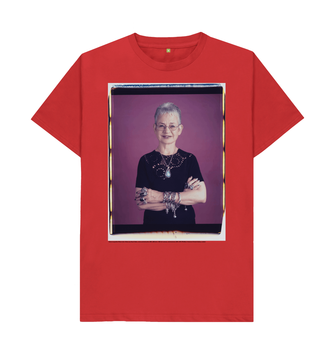 Red printed t shirt front