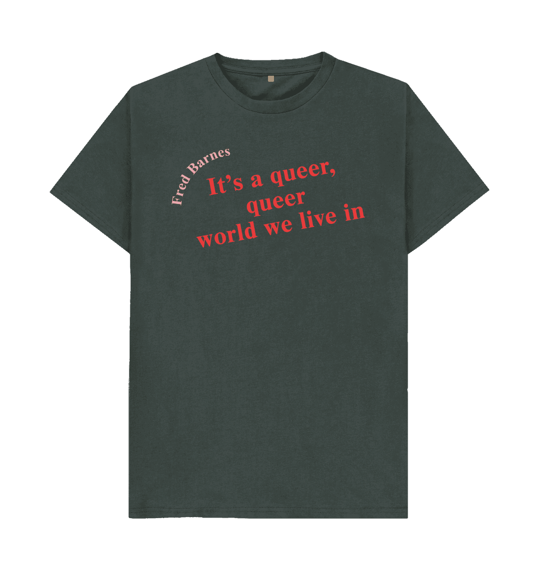 Dark grey printed t shirt front