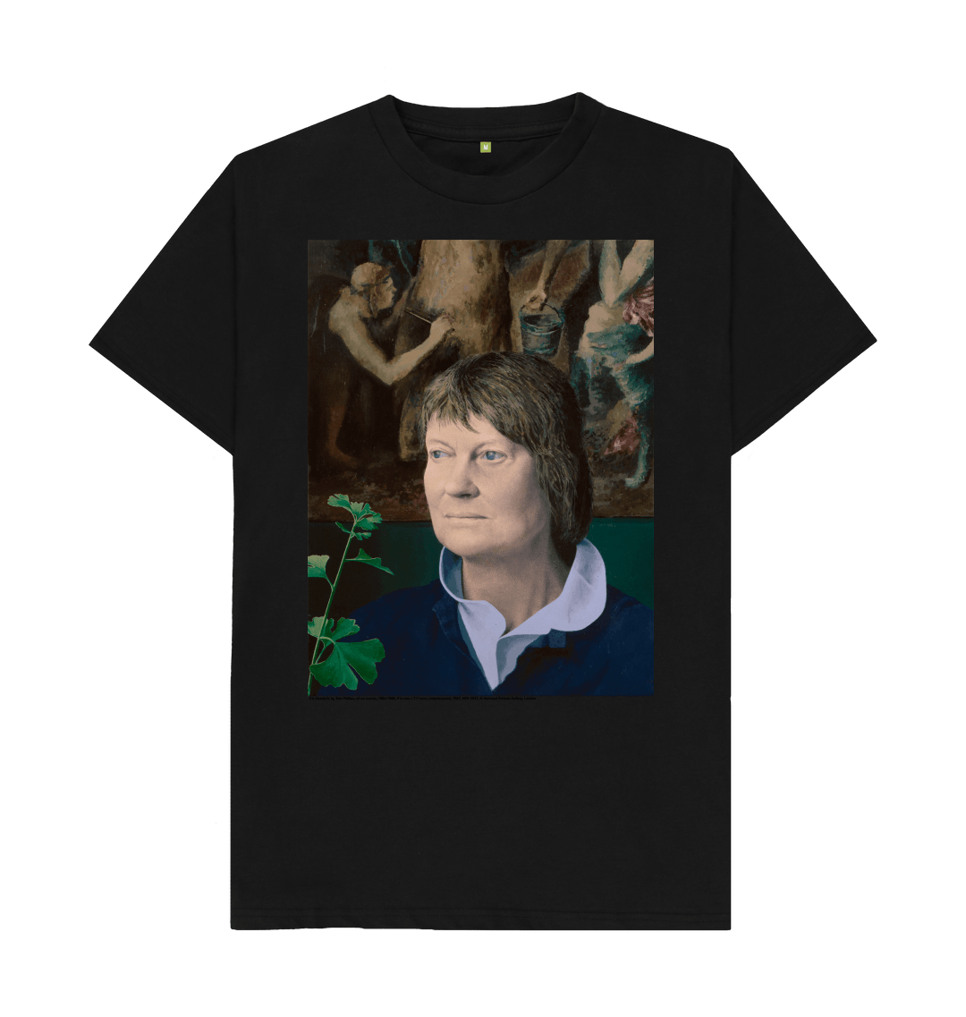 Black printed t shirt front