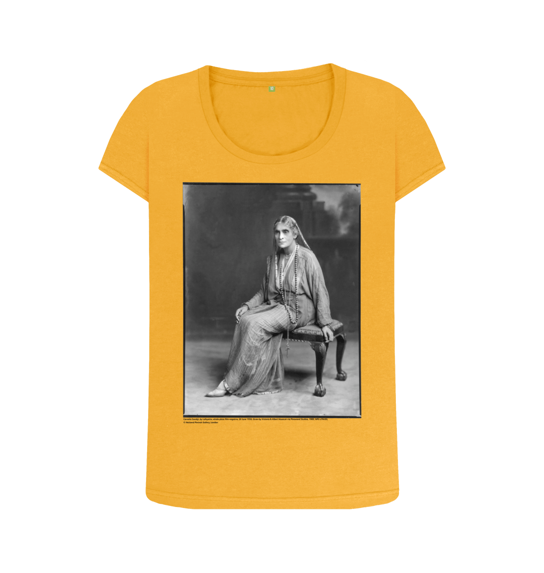 Mustard printed t shirt front