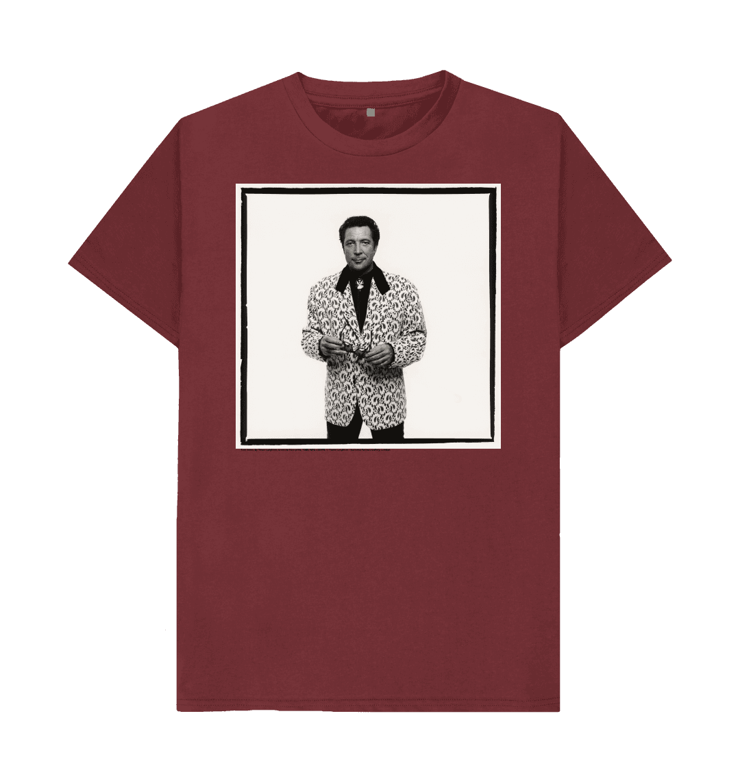 Red wine printed t shirt front