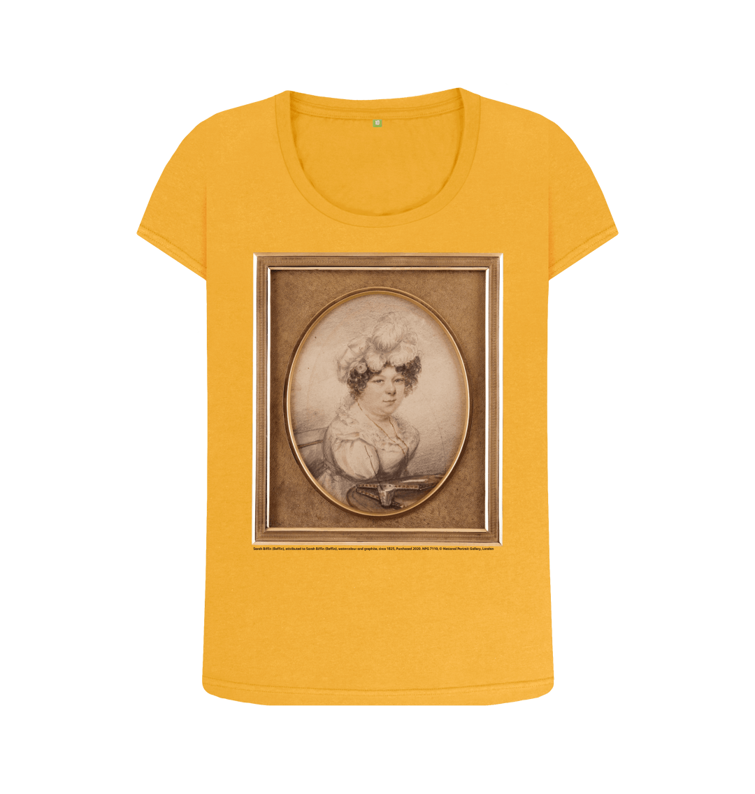 Mustard printed t shirt front