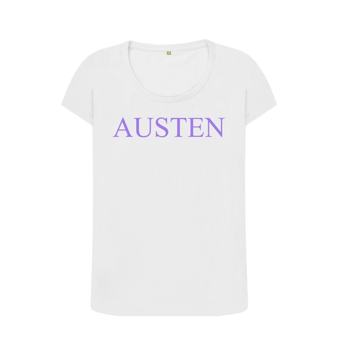 White printed t shirt front