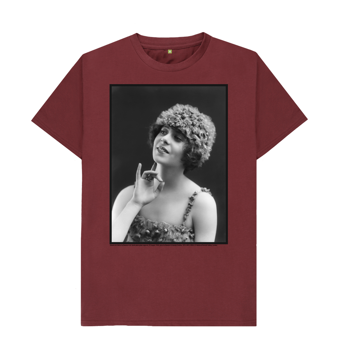 Red wine printed t shirt front