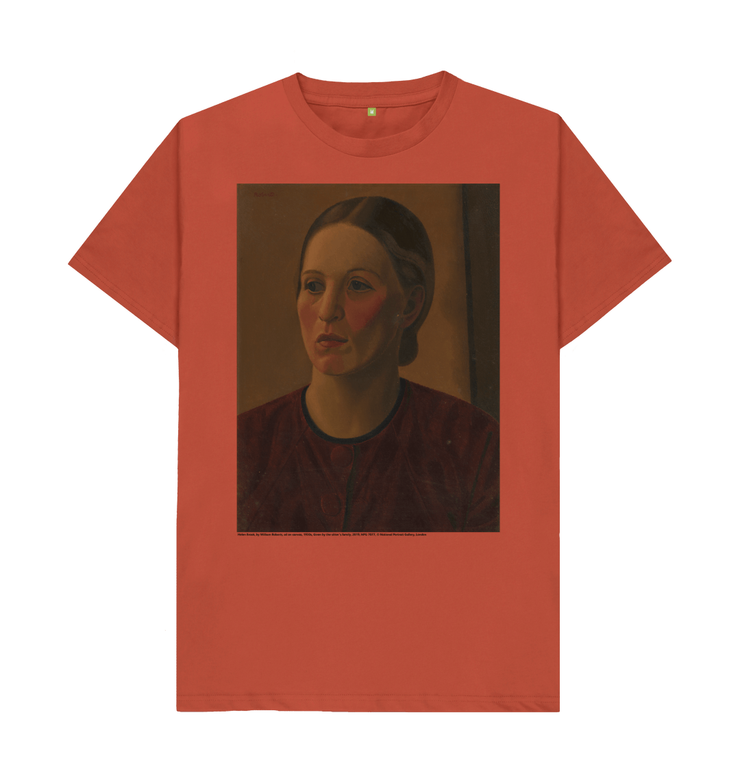 Rust printed t shirt front