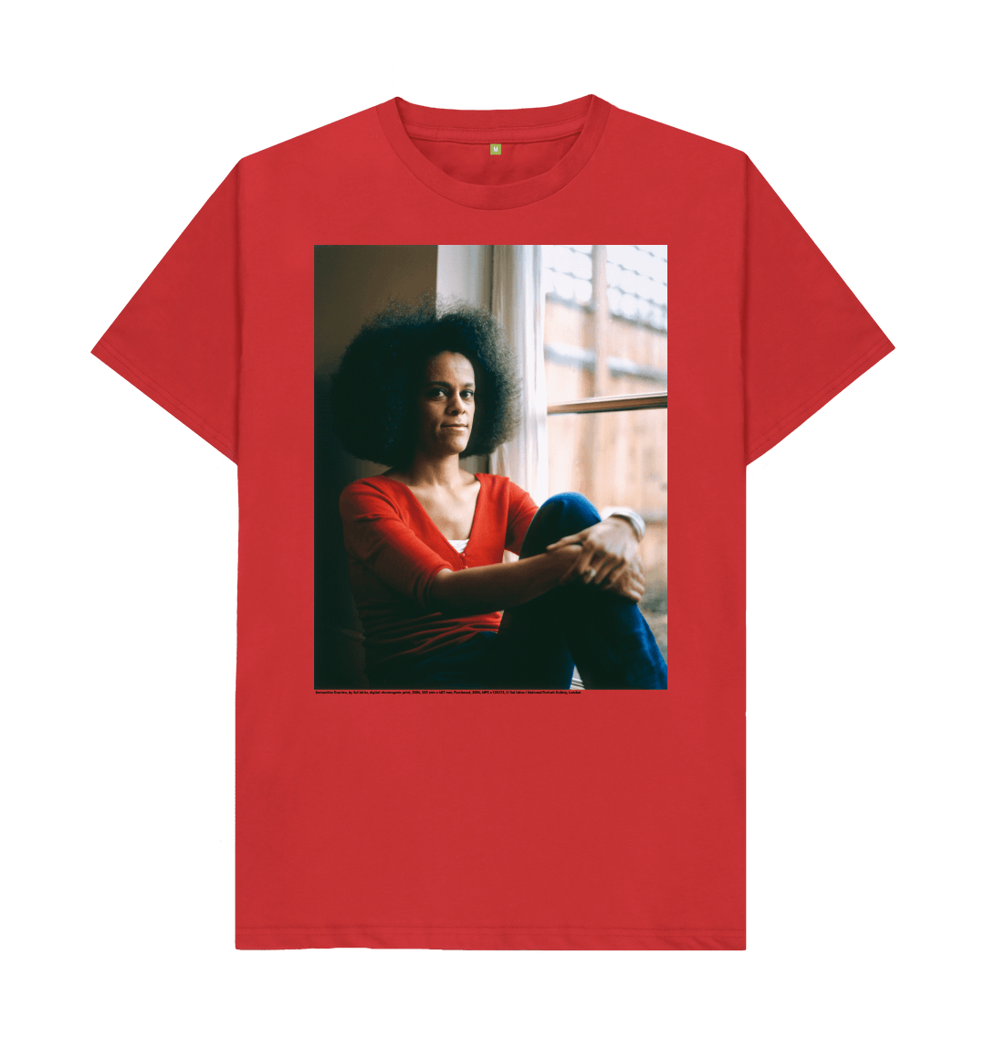 Red printed t shirt front