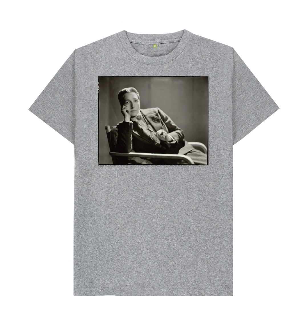 Athletic grey printed t shirt front