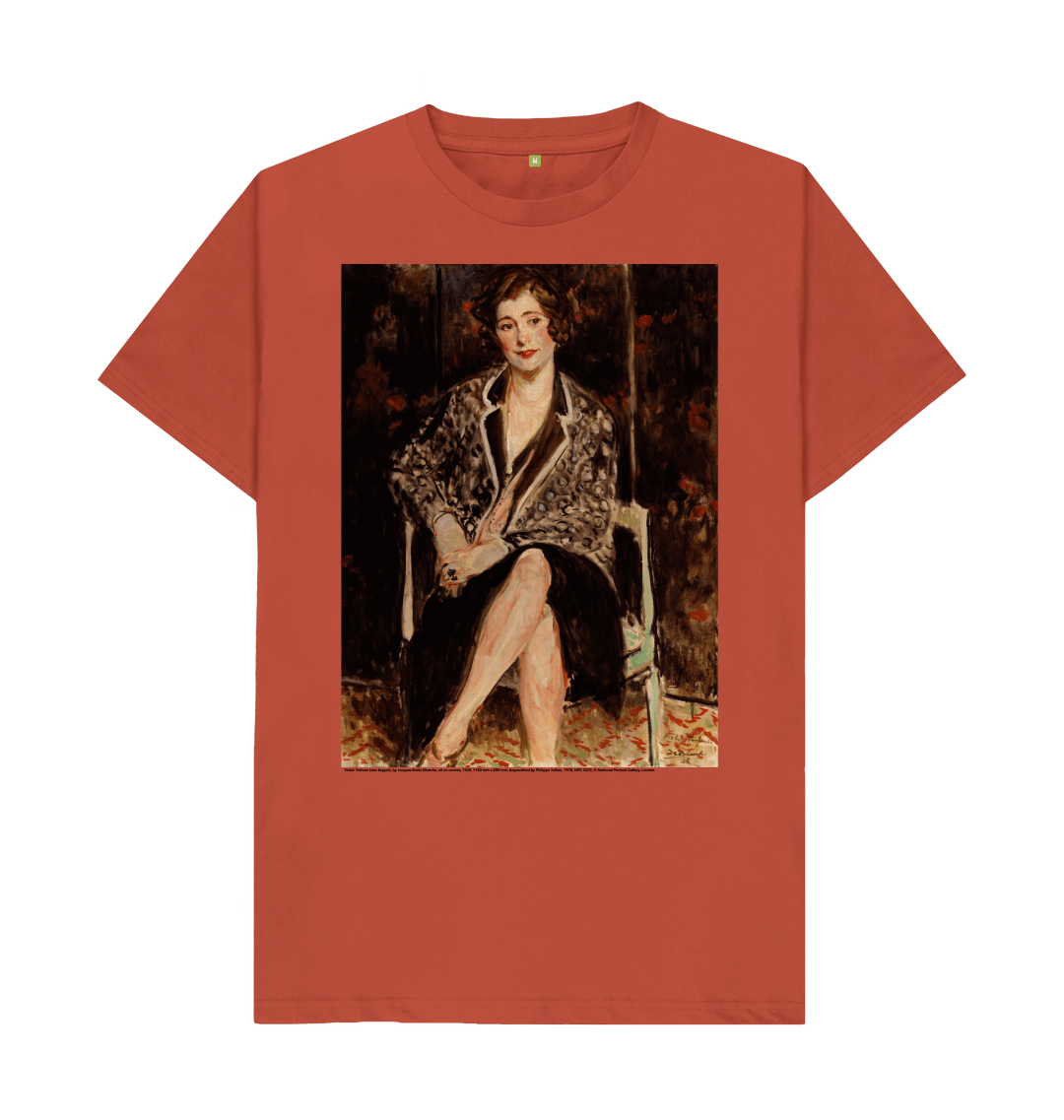 Rust printed t shirt front