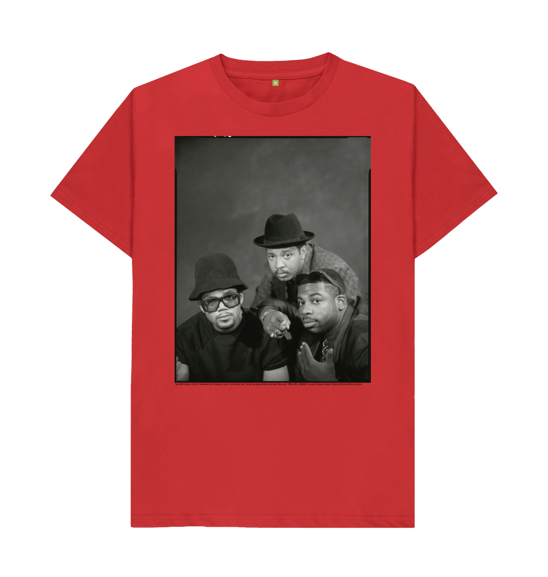 Red printed t shirt front